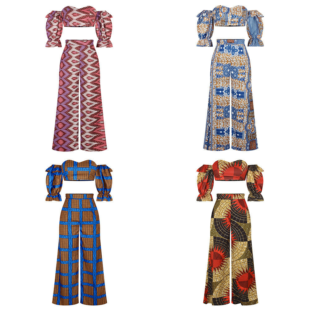 New Digital Print Women's African Fashion Set