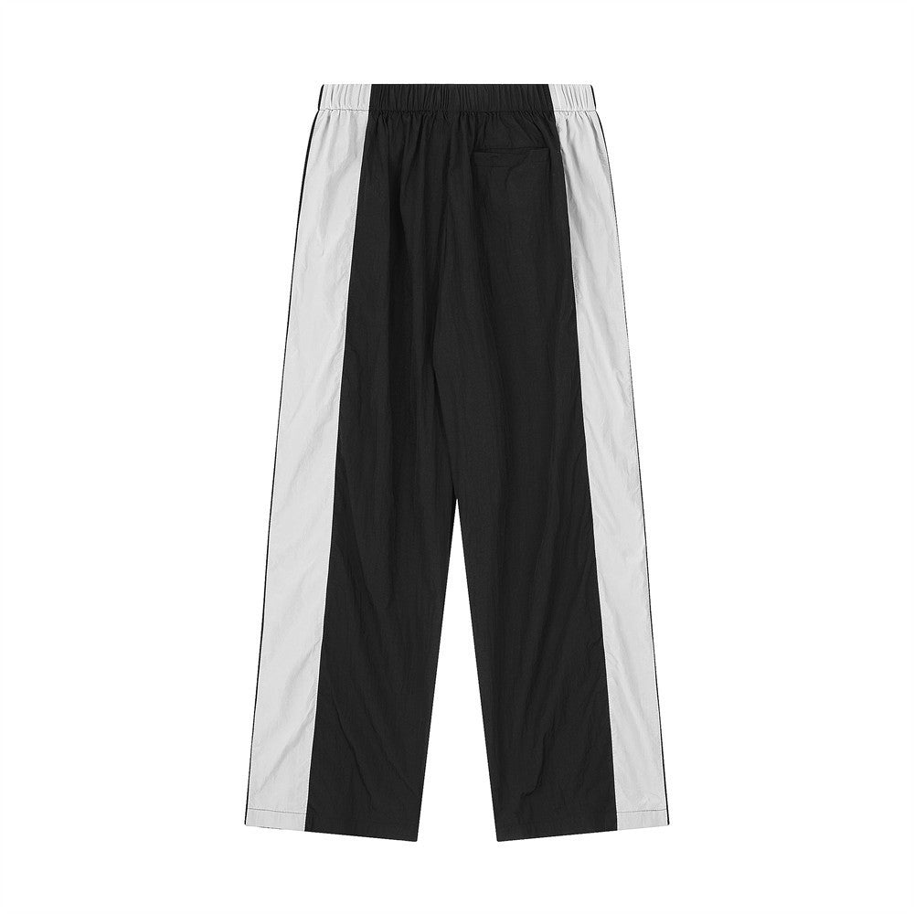 Fashion Stitching Denim Casual Trousers Men