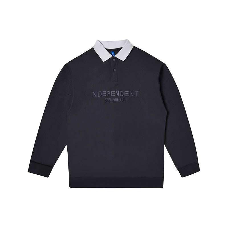 Casual Alphabet Embroidery Tops For Men And Women
