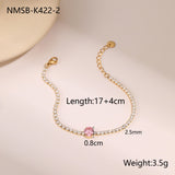 Titanium Steel Bracelet Inlaid Zircon Sweet