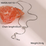 Ins European And American Stainless Steel 18K Gold Plated Adjustable Long Sweater Chain