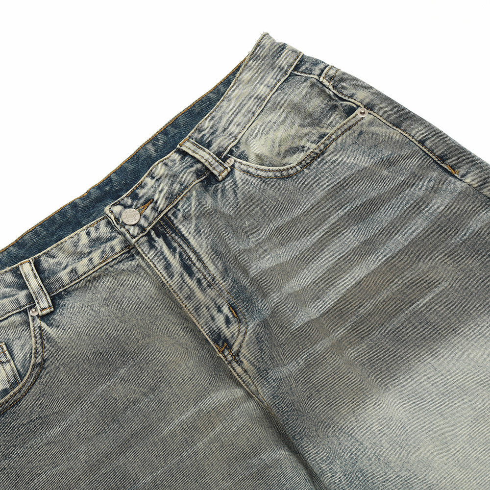 Gradient Washed Ripped Jeans For Men