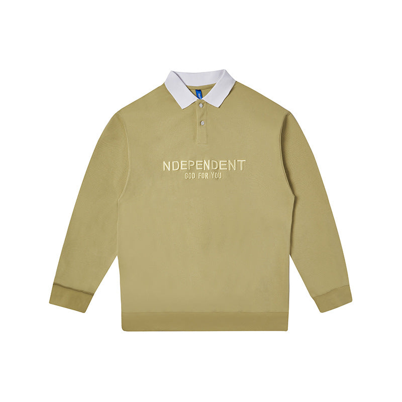 Casual Alphabet Embroidery Tops For Men And Women
