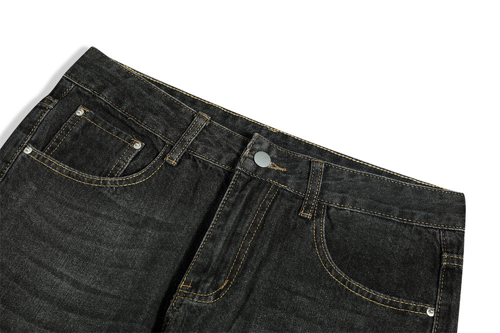 Fashion Personality Loose Denim Trousers Men