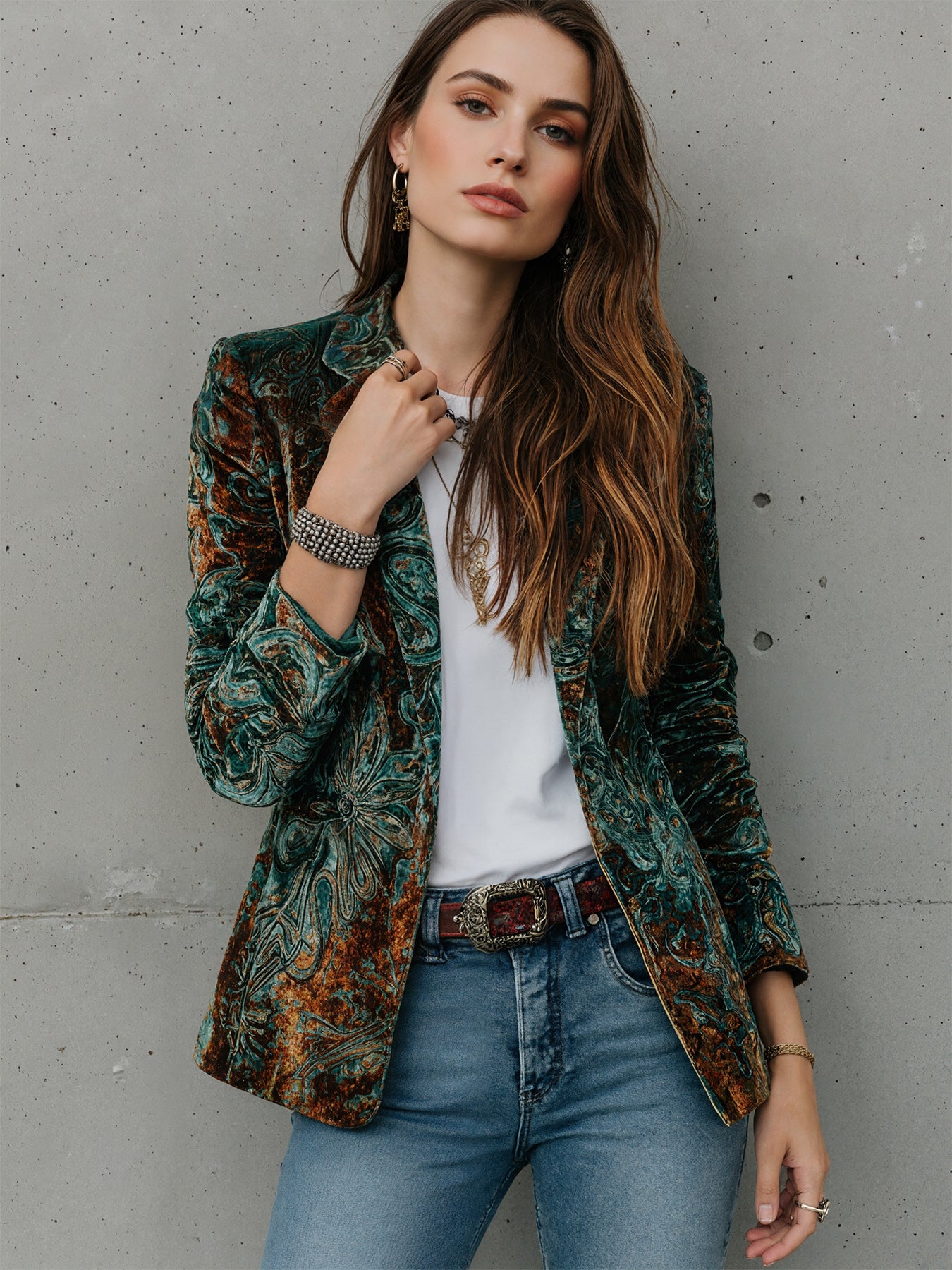New Women's Clothing, New Autumn And Winter Women's Clothing, New Printed Fashion Casual Commuting Suit Jacket With Lining