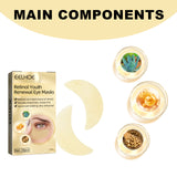 EELHOE Retinol Eye Mask, Lightening And Lifting Fine Lines Around Eyes Repair Dark Circles And Eye Bags Moisturizing Eye Mask
