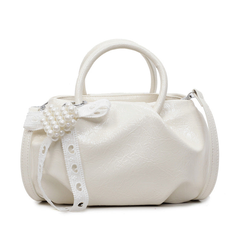 Portable Solid Color Cloud Fashion Shoulder Small Bag
