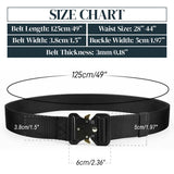 Men Multifunction Nylon Military Tactical Adjustable Waist Belt Quick Release Belt