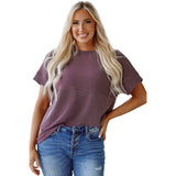 Casual Loose All-matching Round Neck Women's Short-sleeved T-shirt
