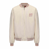Ethnic Jacquard Stitching Thick Quilted Couple Baseball Uniform Jacket