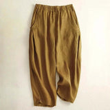 Women's Cotton And Linen Retro Literary Loose Bloomers