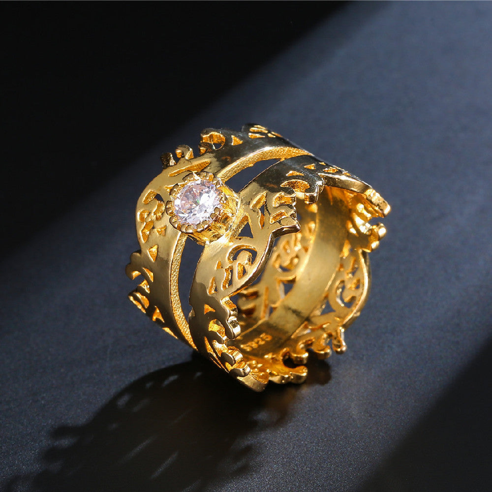 Personality Retro Crown Women's Ring
