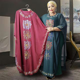 African Women's Loose Robe Heavy Industry Hot Drill Skirt