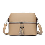 Fashion Casual Large Capacity Shell Bag Top Layer Leather One-shoulder Crossbody Bag