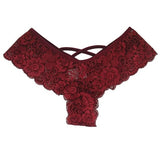 4 Pack Women Sexy Lace Underwear Lingerie Panties G-String Brief Thong Plus Size