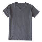 Men's Summer Jacquard Modal Outerwear T-shirt Pajamas Solid Color Sweat-absorbent Cool Breathable Fabric