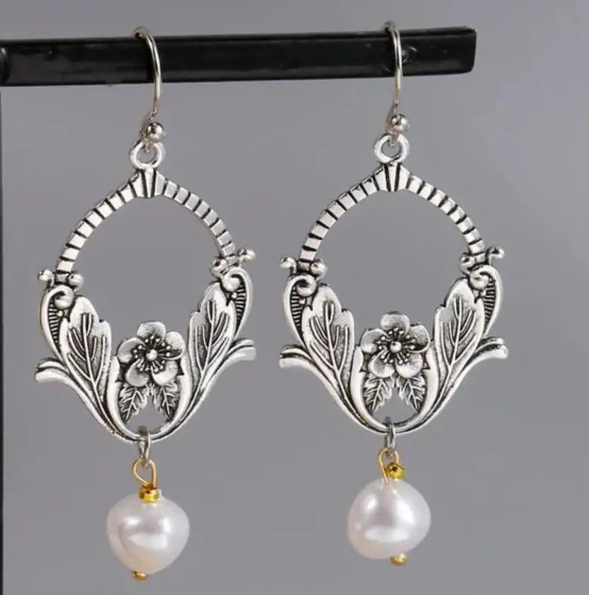 New Bohemian Ethnic Style Pearl Vintage Earrings