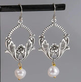 New Bohemian Ethnic Style Pearl Vintage Earrings