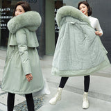 Ladies mid-length down padded jacket