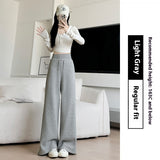 Loose Drooping Straight-leg Pants Sweatpants High Waist Slimming American Wide Leg Pants