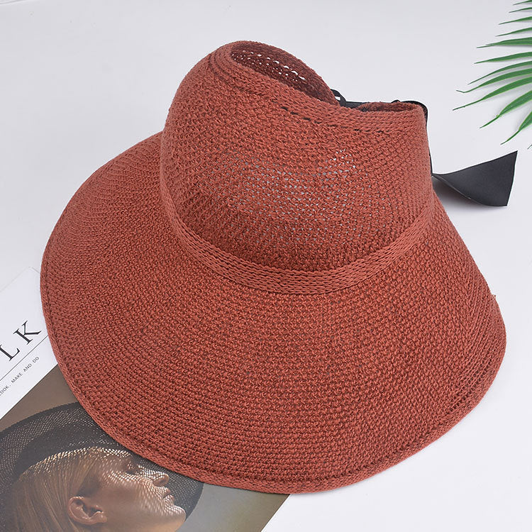 Outdoor bow hat with big bow