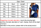 Only Self-pickup Is Supported Self-pick-up Plus Size Women's Casual T-shirts Color Block Short Sleeve Round Neck Slightly Elastic T-shirt