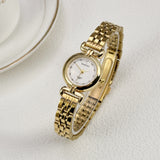 High-grade Golden Women's Watch Steel Belt Antique Style