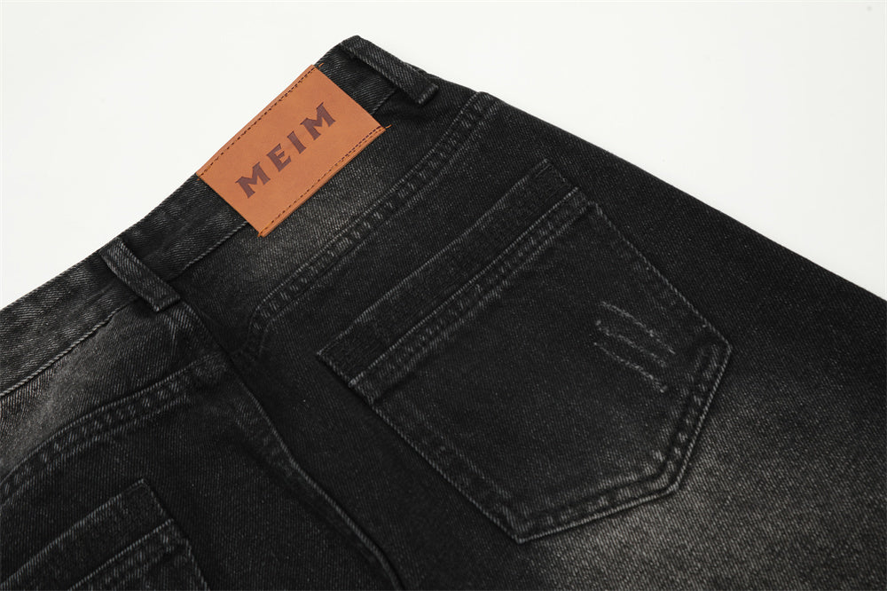 Denim Straight-leg Trousers Loose Men