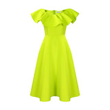 Elegant Ruffle Large Dress