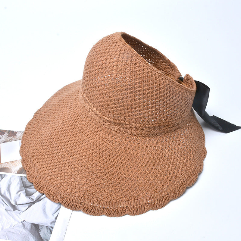 Outdoor bow hat with big bow