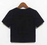Yes Daddy Tee Printed short slim round neck short-sleeved T-shirt