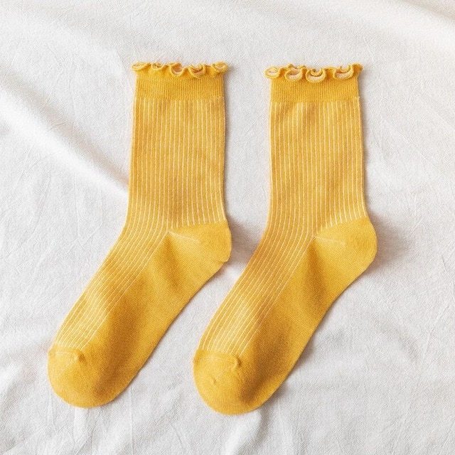 Socks with wood ears