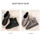 Snow Boots Women Winter Fleece-lined Thicken One Pedal Cotton Shoes Women Ankle Boots