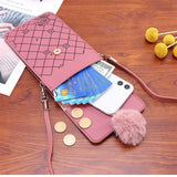 Contrast Vertical Touch Screen Phone Bag Women's Crossbody