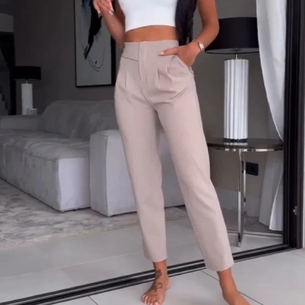 Fashionable Versatile Women's Striped Casual Pants