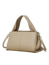 Female Solid Color Retro Texture Top Layer Cowhide Messenger Bag