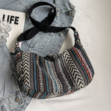 Large Capacity Ethnic Style New Fashion Crossbody Dumpling Bag Women