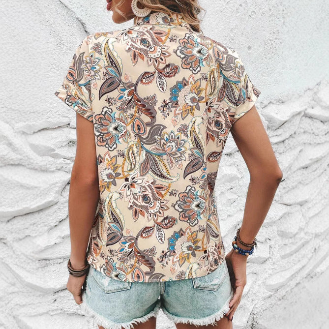 Casual Loose Printed Ladies' Boob Tube Top