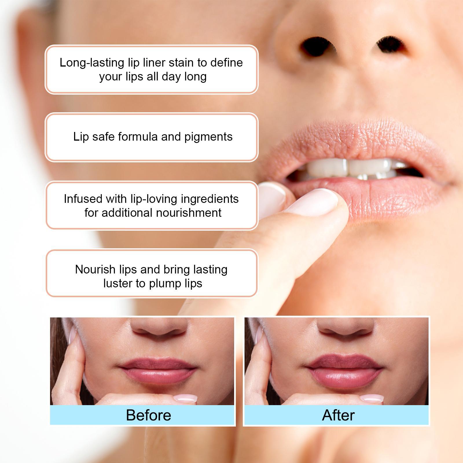Ouhoufeng Lip Line Natural Lip Color Anti-peeling Lip Primer