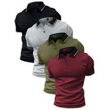 Polo Shirt Lapel Short Sleeve Golf Casual Sports Top