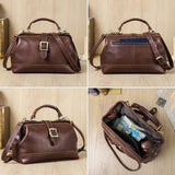 Top Layer Cowhide Dual-use Women's Shoulder Messenger Bag Large Capacity