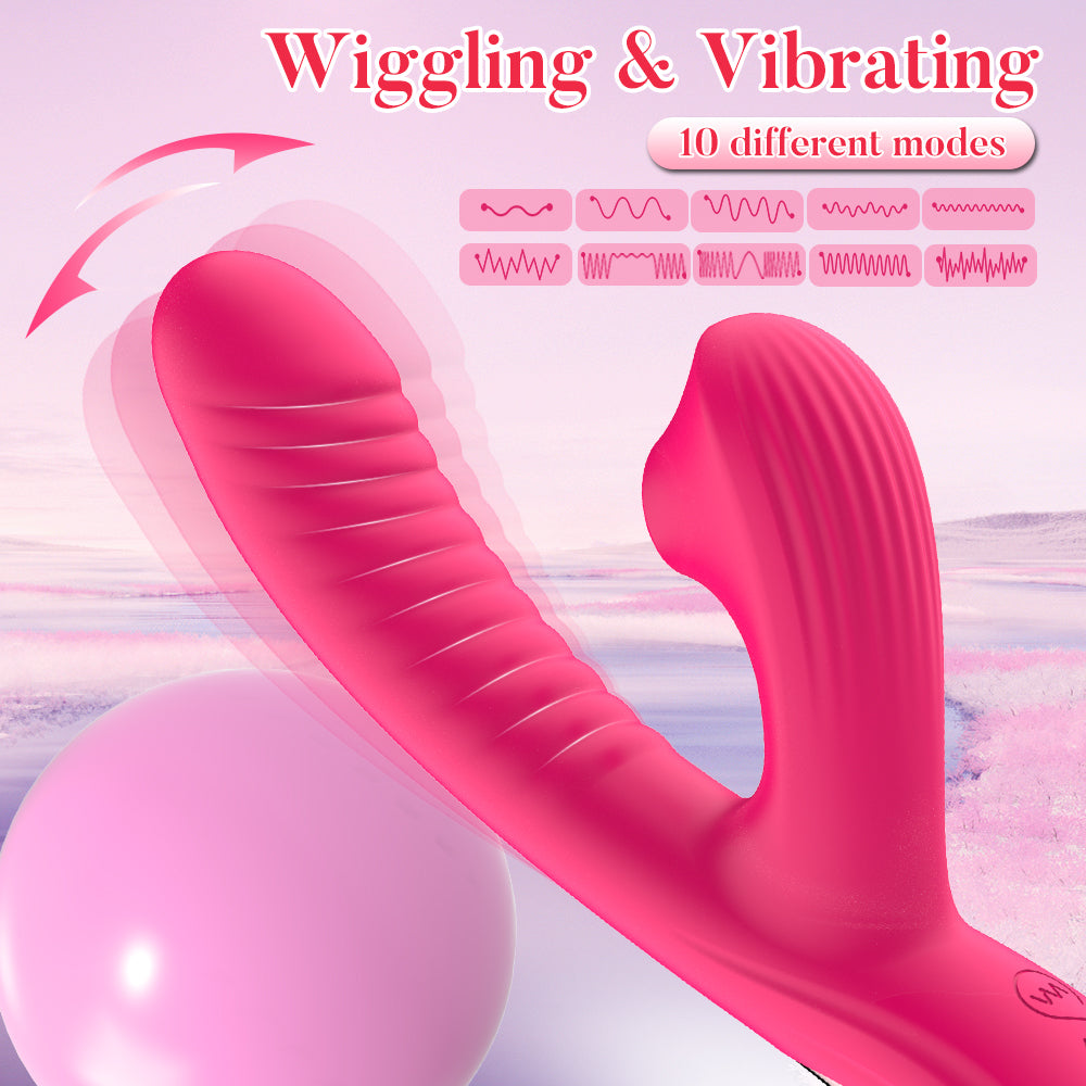 G-Spot Vibrator For Women Orgasm - Sucking Vibrator Clit Stimulator Dildo Massager With 10 Modes, Silicone Adult Sex Toys For Couple Sex Things