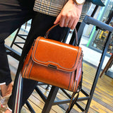 Women's Leather Simple Large Capacity Fashion Messenger Bag