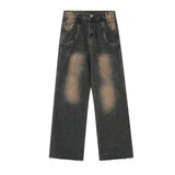 Denim Straight-leg Trousers Loose Men