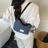 Fashion Retro Denim Commuter's All-matching Casual Small Crossbody Bag