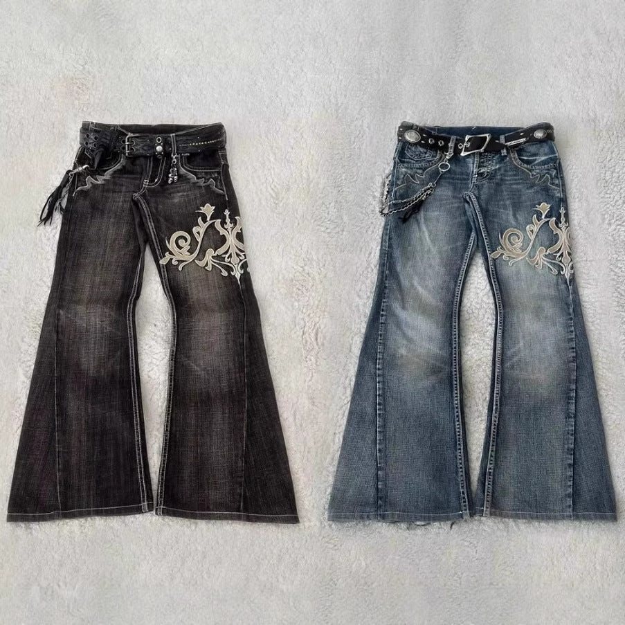 Fashion Machine Embroidery Jeans For Women