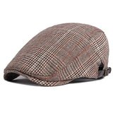 Hat Men's Spring And Autumn Classic Plaid