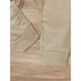 3-Pack Newborns Infants Baby Boys & Girls Long Sleeve Ribbed Romper Soft Button Front Jumpsuit