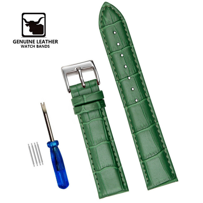 Comfortable Cowhide Genuine Leather Watch Strap