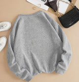 Thermal Lined Sweatshirt,Long Sleeve Tops Graduation